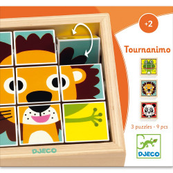 9 CUBES PUZZLE BOIS - TOURNANIMO