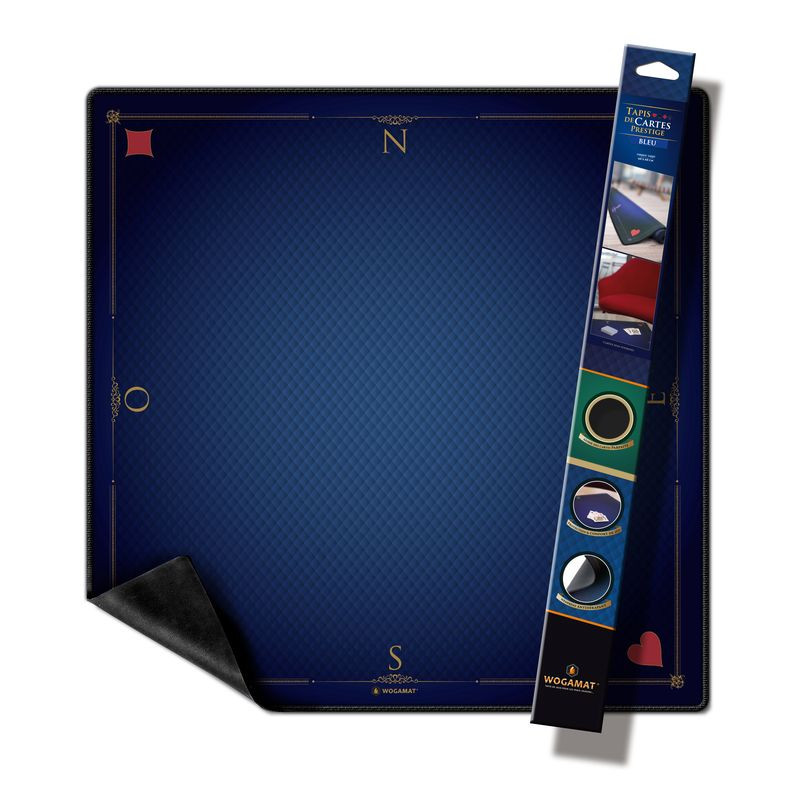 TAPIS CARTES PRESTIGE BLEU (FORMAT TAROT 60X60 CM)