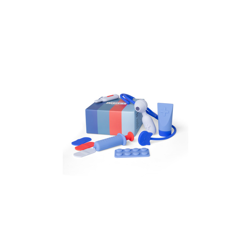 SET DU DOCTEUR BLEUS ET ORANGE EN SILICONE SET DU DOCTEUR BLEUS ET ORANGE EN SILICONE