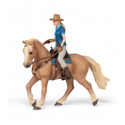 CHEVAL WESTERN ET SA CAVALIERE