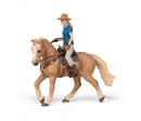 CHEVAL WESTERN ET SA CAVALIERE