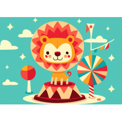PUZZLE 12P - LE LIONCEAU FAIT SON CIRQUE