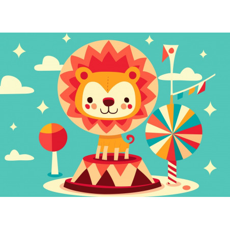 PUZZLE 12P - LE LIONCEAU FAIT SON CIRQUE