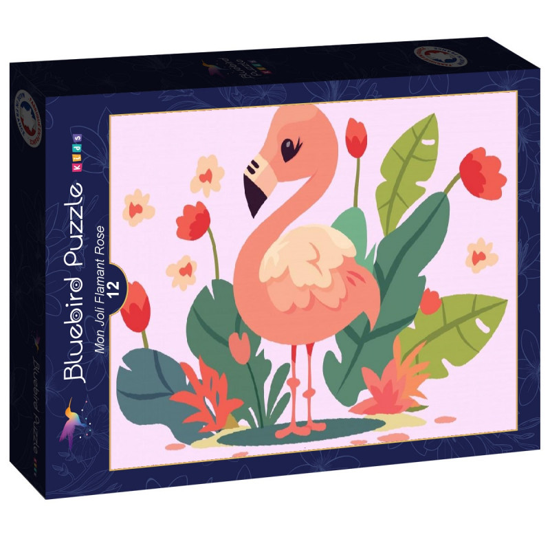 PUZZLE 12P - MON JOLI FLAMANT ROSE PUZZLE 12P - MON JOLI FLAMANT ROSE