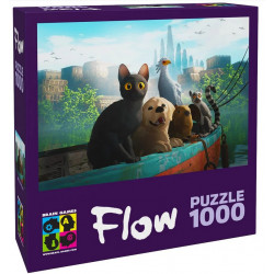 PUZZLE 1000P - FLOW - ANIMAUX SUR LE BATEAU
