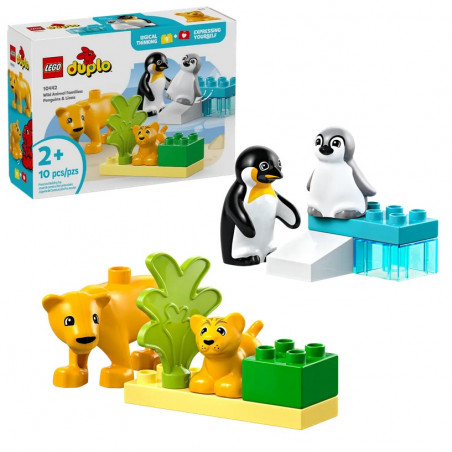 DUPLO - FAMILLES DE ANIMAUX SAUVAGES : PINGOUINS ET LIONS