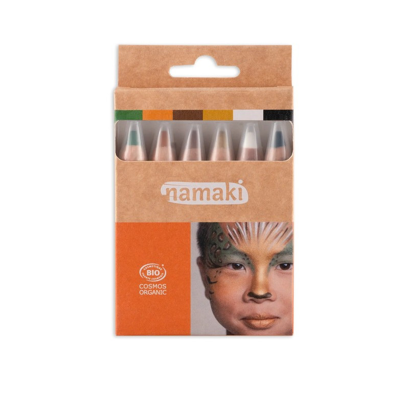CRAYONS DE MAQUILLAGE X6 - VIE SAUVAGE CRAYONS DE MAQUILLAGE X6 - VIE SAUVAGE