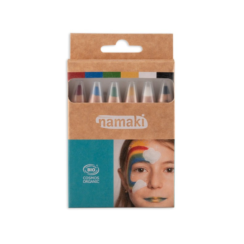 CRAYONS DE MAQUILLAGE X6 - ARC-EN-CIEL CRAYONS DE MAQUILLAGE X6 - ARC-EN-CIEL