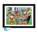 ONE PIECE - TIRAGE ENCADRE HOT-DOG PARTY" (30X40) ONE PIECE - TIRAGE ENCADRE HOT-DOG PARTY" (30X40)