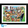 ONE PIECE - TIRAGE ENCADRE HOT-DOG PARTY" (30X40)