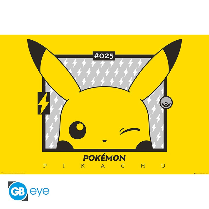 POKEMON - POSTER MAXI 91,5X61 - PIKACHU CLIN D'OEIL