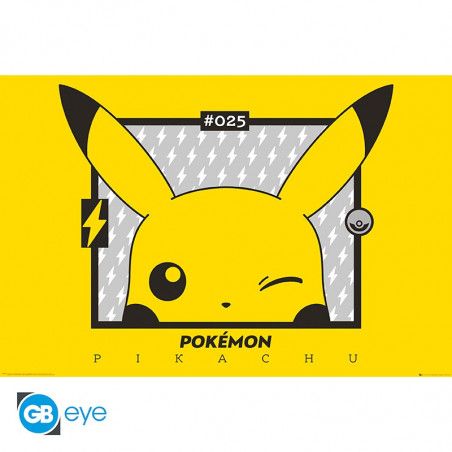 POKEMON - POSTER MAXI 91,5X61 - PIKACHU CLIN D'OEIL
