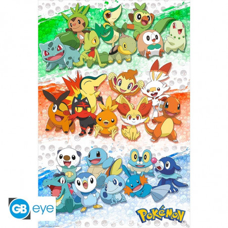 POKEMON - POSTER MAXI 91,5X61 - PREMIERS PARTENAIRES