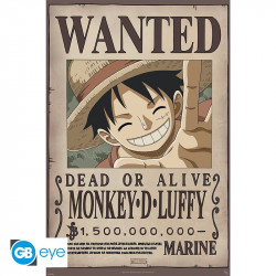 ONE PIECE - POSTER MAXI 91,5X61 - WANTED LUFFY NEW 2