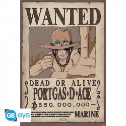 ONE PIECE - POSTER MAXI 91,5X61 - WANTED ACE