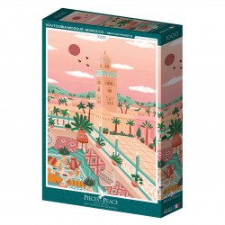 PUZZLE 1000P - MOSQUÉE KOUTOUBIA, MAROC