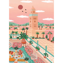 PUZZLE 1000P - MOSQUÉE KOUTOUBIA, MAROC