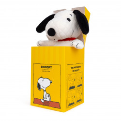 SNOOPY - SNOOPY MATELASSE CREME EN BOITE CADEAU - 17 CM