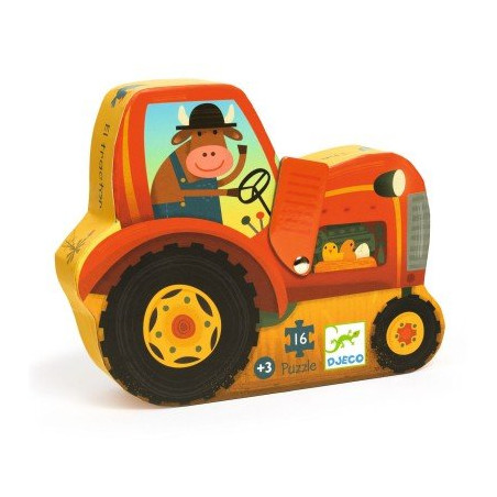 PUZZLE 16P - TRACTEUR - FSC MIX