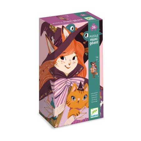 PUZZLE 36P MAXI GEANT - LILY LA SORCIERE + 1 MINIATURE