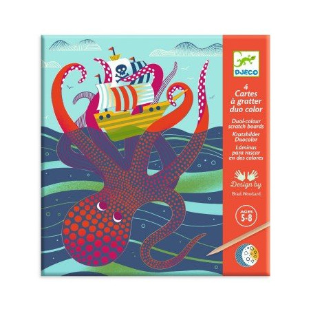 CARTES A GRATTER - DESSUS - DESSOUS - FSC MIX