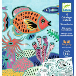 COLORIAGES BRILLANTS - SOUS LA MER - FSC MIX