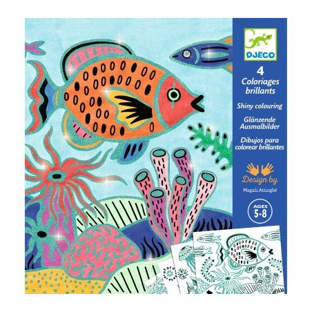 COLORIAGES BRILLANTS - SOUS LA MER - FSC MIX