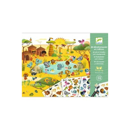 DECALCOMANIES - SAVANE, DESERT ET POLE NORD - FSC MIX