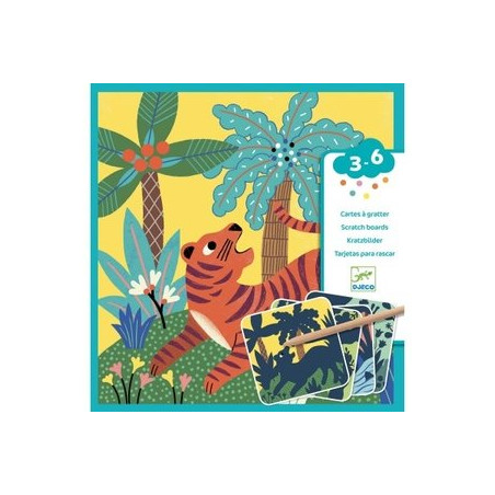CARTES A GRATTER - GROSSES BETES - FSC MIX (PACKAGING)