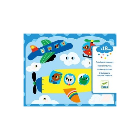 COLORIAGES MAGIQUES - CACHE DANS LE CIEL