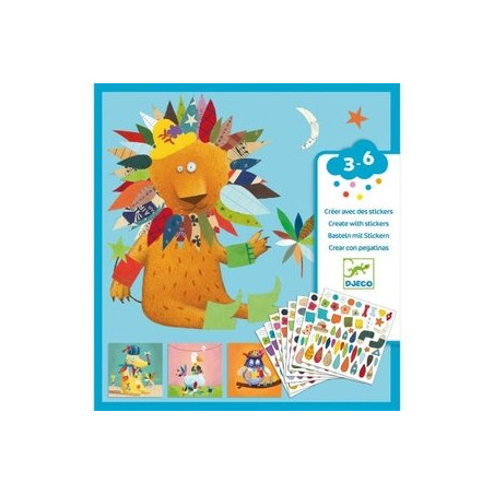 STICKERS - CREER DES ANIMAUX - FSC MIX