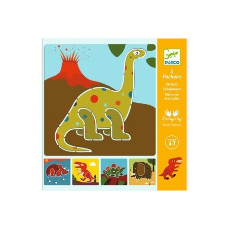 POCHOIRS - DINOSAURES - FSC MIX (PACKAGING)