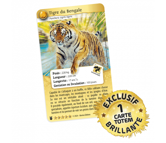 DEFIS NATURE PROTECT - COFFRET TIGRE (BOOSTER X 3 + 1 CARTE TOTEM)