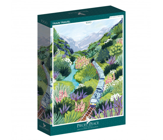 PUZZLE 1000P - VOYAGE EN TRAIN