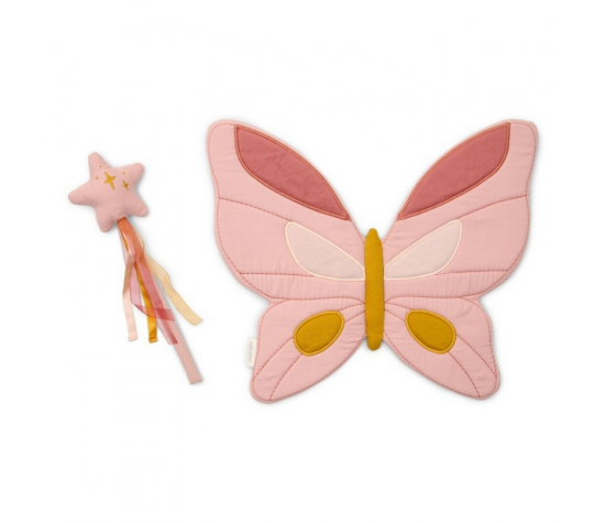 DEGUISEMENT - AILES DE FEE + BAGUETTE MAGIQUE