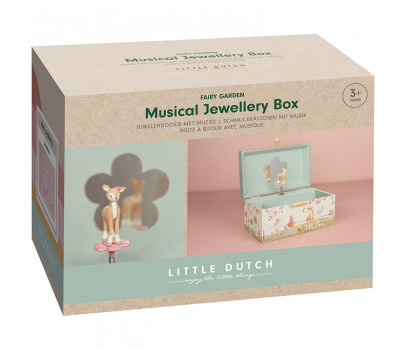 GRANDE BOITE A BIJOUX MUSICALE - FAIRY GARDEN