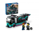 CITY - LA VOITURE DE COURSE ET LE CAMION DE TRANSPORT DE VOITURES