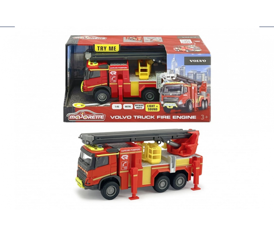 MAJORETTE GRAND SERIE - VOLVO CAMION POMPIERS 19CM