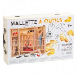 MALLETTE OUTILS BOIS 31 PCS