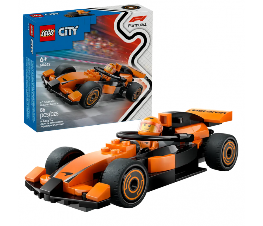 CITY - VOITURE DE COURSE MCLAREN AVEC PILOTE DE F1