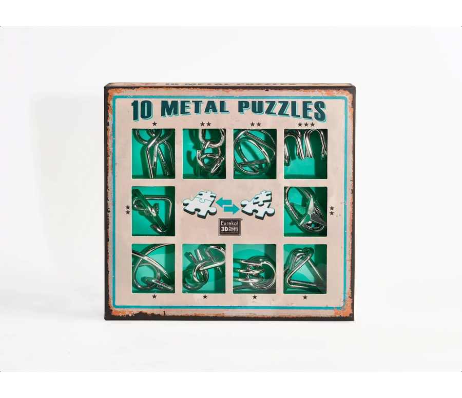 COFFRET 10 CASSE-TETES METAL - VERT