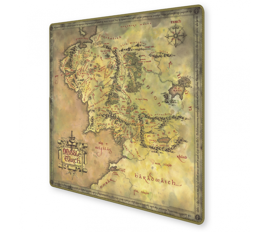 TAPIS DE JEU - SEIGNEUR DES ANNEAUX PLAN TERRE DU MILIEU 60X60 TAPIS DE JEU - SEIGNEUR DES ANNEAUX PLAN TERRE DU MILIEU 60X60