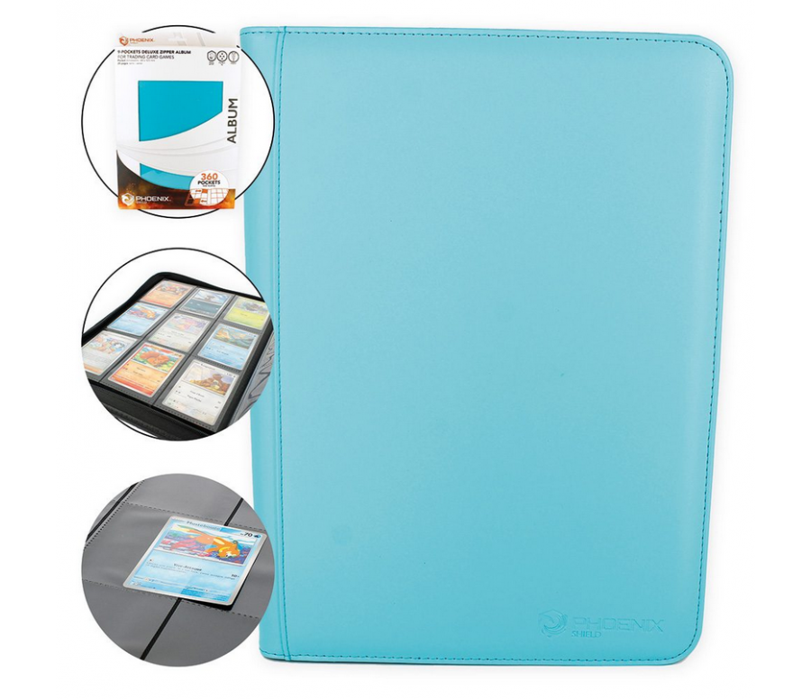 PORTFOLIO DELUXE TURQUOISE 360 CARTES