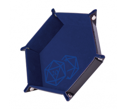 PISTE DE DES - D20 BLEU FONCE