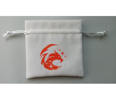 BOURSE EN VELOURS POUR DES - DRAGON