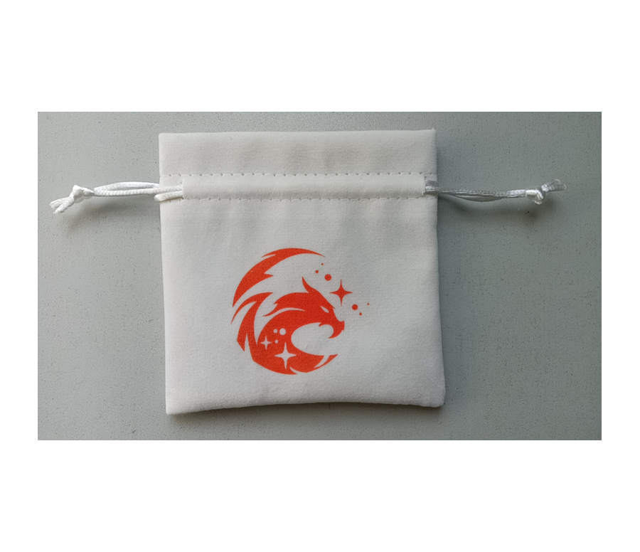 BOURSE EN VELOURS POUR DES - DRAGON