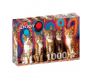 PUZZLE 1000P - FIVE CATS