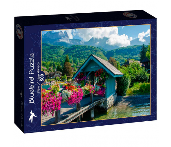 PUZZLE 500P - VUE SUR LE LAC D'ANNECY