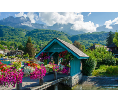 PUZZLE 500P - VUE SUR LE LAC D'ANNECY