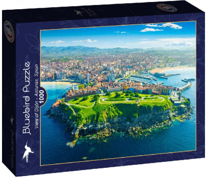PUZZLE 1000P - VUE DE GIJON - LES ASTURIES, ESPAGNE